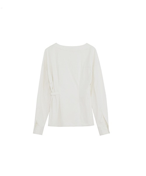 UNSPOKEN(アンスポクン)の「【UNSPOKEN】Off-white asymmetric lapel shirt UQ21S120(シャツ/ブラウス・レディース・ホワイト・S/M)」の13枚目の写真