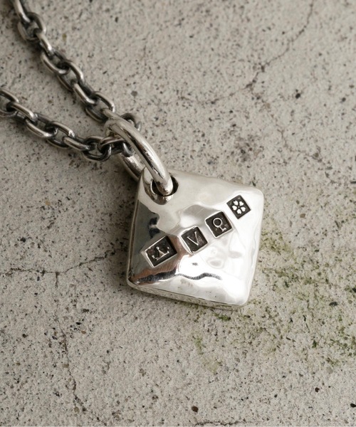 ネックレス/ホールマーク/ダイアモンド/ハンマードプレート/ミドル/チェーン（ネックレス）｜VIVIFY（ビビファイ）