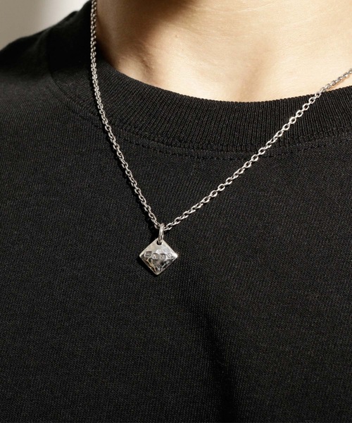 ネックレス/ホールマーク/ダイアモンド/ハンマードプレート/ミドル/チェーン（ネックレス）｜VIVIFY（ビビファイ）