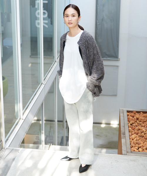 qualite(カリテ)の「スラブモヘア2WAYニット(ニット/セーター・レディース・チャコールグレー/ブラウン・フリー)」の7枚目の写真