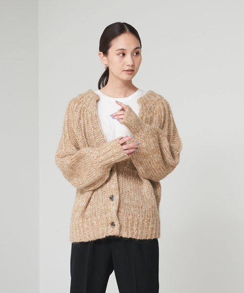 qualite(カリテ)の「スラブモヘア2WAYニット(ニット/セーター・レディース・チャコールグレー/ブラウン・フリー)」の11枚目の写真