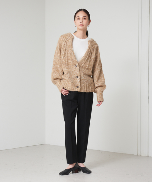 qualite(カリテ)の「スラブモヘア2WAYニット(ニット/セーター・レディース・チャコールグレー/ブラウン・フリー)」の12枚目の写真