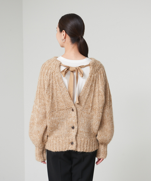 qualite(カリテ)の「スラブモヘア2WAYニット(ニット/セーター・レディース・チャコールグレー/ブラウン・フリー)」の22枚目の写真