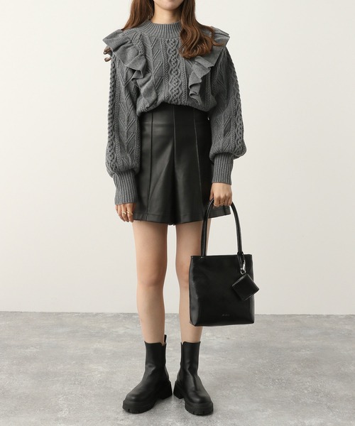 Heather(ヘザー)の「Ladyホソミエショートパンツ 261183(その他パンツ・レディース・ブラック/ブラウン・S/M)」の3枚目の写真