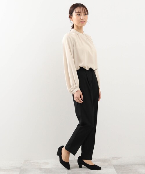 DRESKIP(ドレスキップ)の「◆【S-LL】パール調ボタン付お袖ボリュームブラウス(シャツ/ブラウス・レディース・サンドベージュ/ホワイト系6/グリーン系・01/02/03/04)」の17枚目の写真