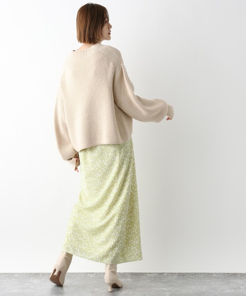 A part by(アパートバイ)の「フラワーナロースカート 262670(スカート・レディース・アイボリー/ブラック/ライトグリーン・FREE)」の20枚目の写真