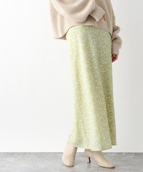 A part by(アパートバイ)の「フラワーナロースカート 262670(スカート・レディース・アイボリー/ブラック/ライトグリーン・FREE)」の17枚目の写真