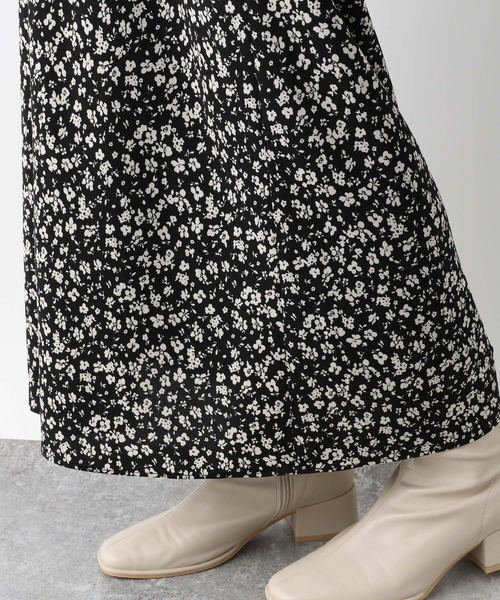 A part by(アパートバイ)の「フラワーナロースカート 262670(スカート・レディース・アイボリー/ブラック/ライトグリーン・FREE)」の21枚目の写真