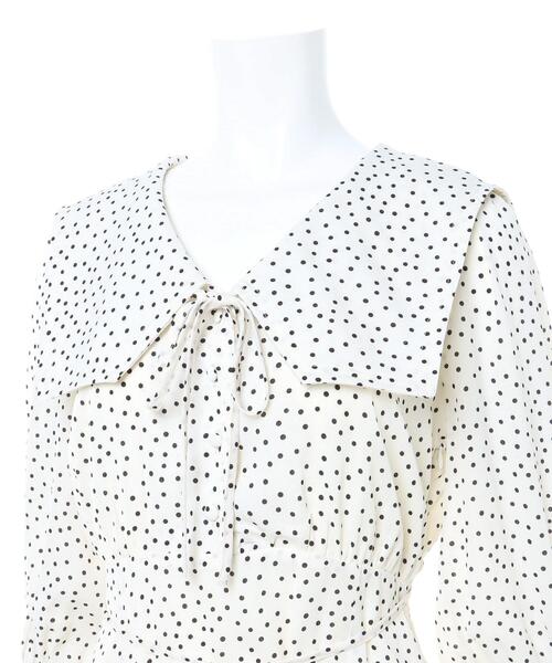 Allamanda（アラマンダ）の「セーラーカラーワンピース（ワンピース・レディース・ホワイト系2/ブラック系その他5・M）」の6枚目の写真