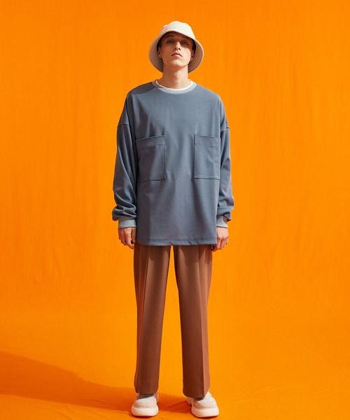 UNITED TOKYO(ユナイテッドトウキョウ)の「ダブルポケットプルオーバー(Tシャツ/カットソー・メンズ・ブラック/ブルー/カーキ・1/2)」の12枚目の写真