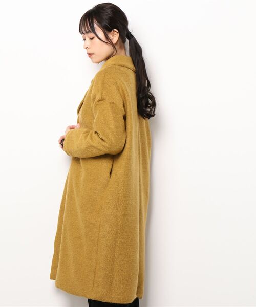 ketty(ケティ)の「イタリア製モヘアウール ライトチェスターコート(チェスターコート・レディース・ブラック/ネイビー/ブラウン/イエロー・M)」の5枚目の写真