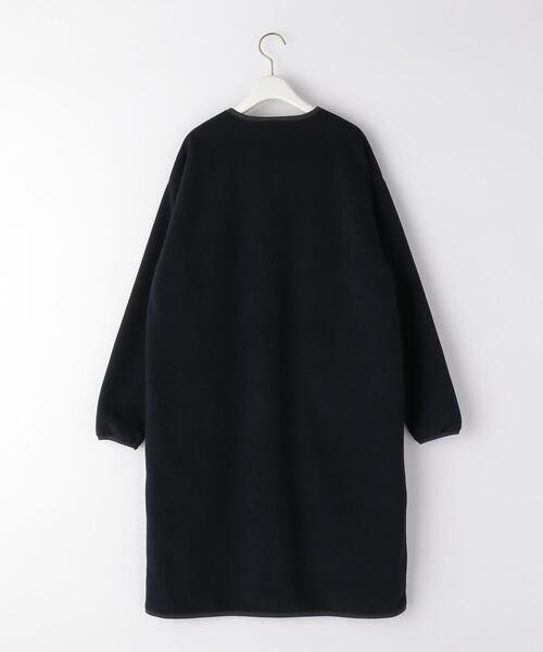 UNITED ARROWS LTD. OUTLET（ユナイテッドアローズアウトレット）の「＜A DAY IN THE LIFE＞ボンディングフリース ロングコート（カーディガン/ボレロ・レディース・ネイビー/モカ/オリーブ・38/36）」の4枚目の写真
