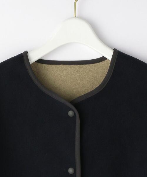 UNITED ARROWS LTD. OUTLET（ユナイテッドアローズアウトレット）の「＜A DAY IN THE LIFE＞ボンディングフリース ロングコート（カーディガン/ボレロ・レディース・ネイビー/モカ/オリーブ・38/36）」の5枚目の写真