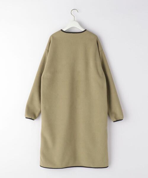 UNITED ARROWS LTD. OUTLET（ユナイテッドアローズアウトレット）の「＜A DAY IN THE LIFE＞ボンディングフリース ロングコート（カーディガン/ボレロ・レディース・ネイビー/モカ/オリーブ・38/36）」の21枚目の写真