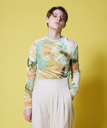 Solace | ショルダーカットベロアタイトトップス(Tシャツ/カットソー)