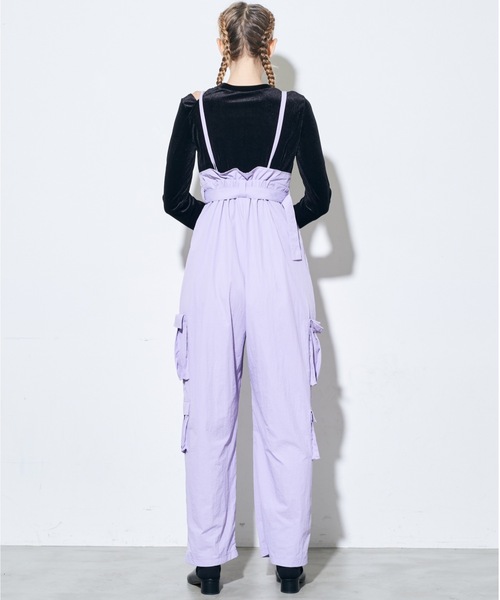 Solace(ソレイス)の「ショルダーカットベロアタイトトップス(Tシャツ/カットソー・レディース・ベージュ/グリーン/ブラック・FREE)」の18枚目の写真