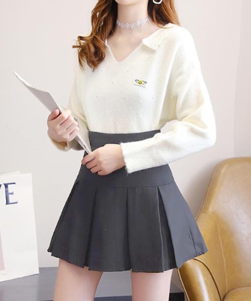 Jewelobe(ジュエローブ)の「プリーツミニスカート(スカート・レディース・ホワイト/チャコールグレー/ブラック・S/M)」の15枚目の写真