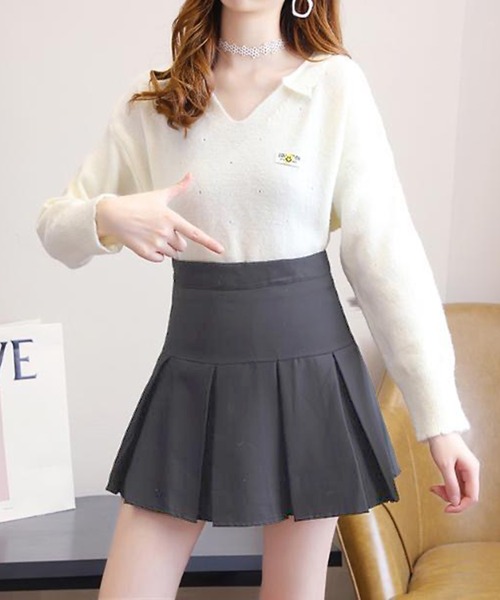 Jewelobe(ジュエローブ)の「プリーツミニスカート(スカート・レディース・ホワイト/チャコールグレー/ブラック・S/M)」の16枚目の写真