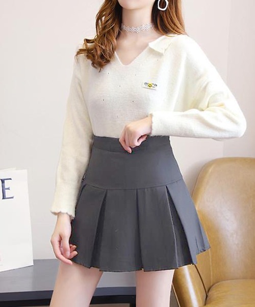 Jewelobe(ジュエローブ)の「プリーツミニスカート(スカート・レディース・ホワイト/チャコールグレー/ブラック・S/M)」の17枚目の写真