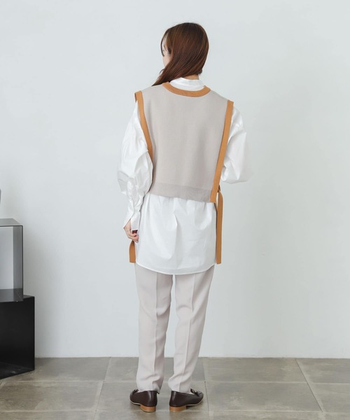 SENSE OF PLACE by URBAN RESEARCH（センスオブプレイスバイアーバンリサーチ）の「『XS・TALL展開あり』カルゼハイウエストテーパードパンツ（その他パンツ・レディース・ブラック/ライトベージュ/グリーン・SMALL/X-SMALL/TALL/MEDIUM）」の8枚目の写真