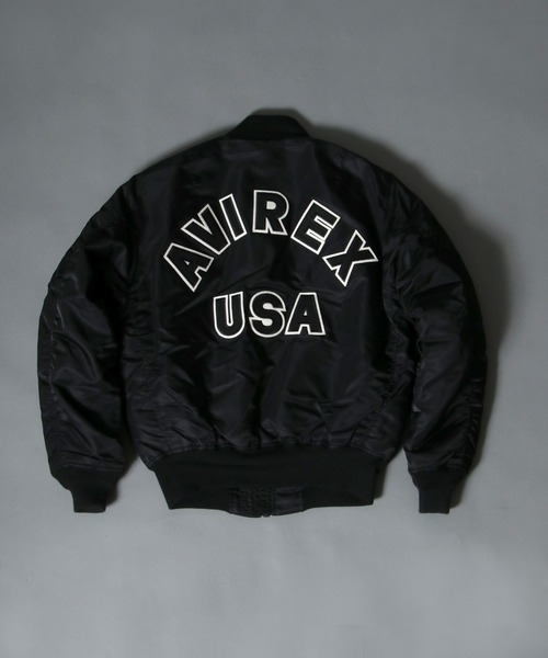 AVIREX（アヴィレックス）の「AVIREX/アビレックス　MA-1 COMMERCIAL LOGO FLIGHT JACKET（MA-1・メンズ・ブラック/アーミー・XXL/L/XL/M）」の12枚目の写真