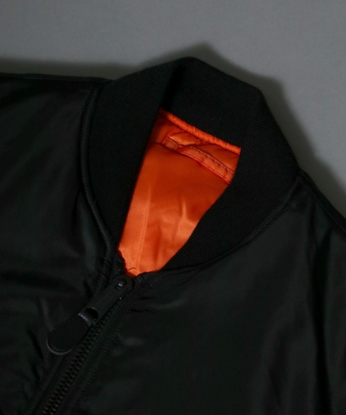 AVIREX（アヴィレックス）の「AVIREX/アビレックス　MA-1 COMMERCIAL LOGO FLIGHT JACKET（MA-1・メンズ・ブラック/アーミー・XXL/L/XL/M）」の13枚目の写真