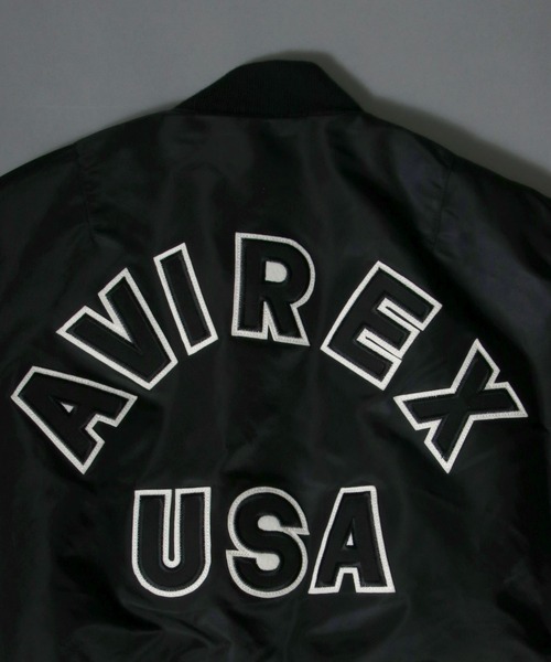 AVIREX（アヴィレックス）の「AVIREX/アビレックス　MA-1 COMMERCIAL LOGO FLIGHT JACKET（MA-1・メンズ・ブラック/アーミー・XXL/L/XL/M）」の20枚目の写真