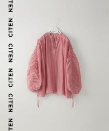 CITEN | ＜CITEN（シテン）＞ギャザースリーブ チュニック ブラウス(シャツ/ブラウス)