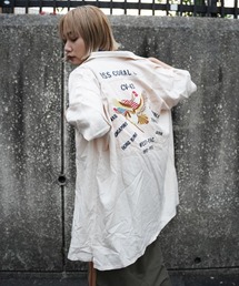 AVIREX | 【WEB&DEPOT限定】SOUVENIR SHIRT ONEPIECE/ スーベニア刺繍シャツワンピース(シャツ/ブラウス)