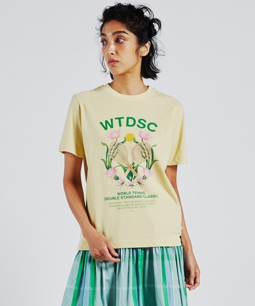 DOUBLE STANDARD CLOTHING（ダブルスタンダードクロージング）の「グラフィックTシャツ（Tシャツ/カットソー・レディース・イエロー/パープル/オフホワイト・FREE）」の3枚目の写真