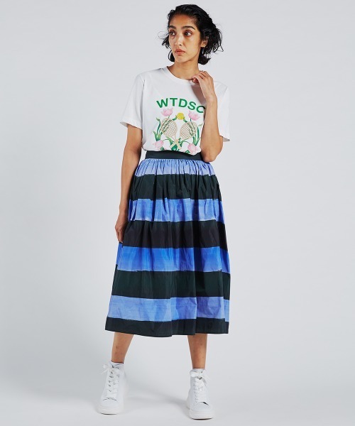 DOUBLE STANDARD CLOTHING（ダブルスタンダードクロージング）の「グラフィックTシャツ（Tシャツ/カットソー・レディース・イエロー/パープル/オフホワイト・FREE）」の16枚目の写真