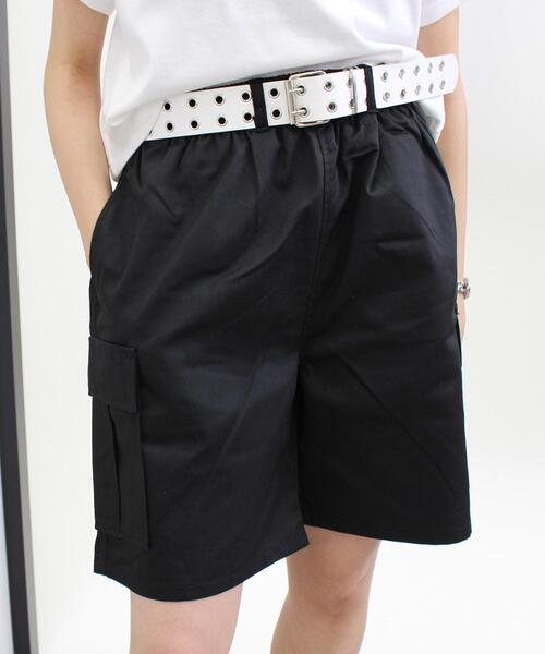 INGNI（イング）の「アイレットベルト／38mm幅（ベルト・レディース・オフホワイト/ブラック/クリア・ONE SIZE）」の5枚目の写真