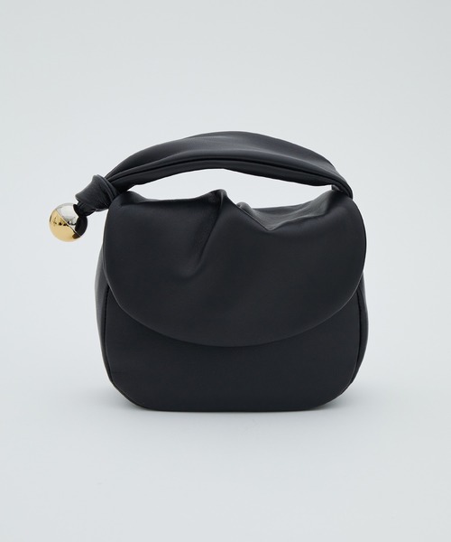 UNITED TOKYO（ユナイテッドトウキョウ）の「レザーサークルハンドバッグ（ハンドバッグ・レディース・ホワイト/ブラック・FREE）」の7枚目の写真