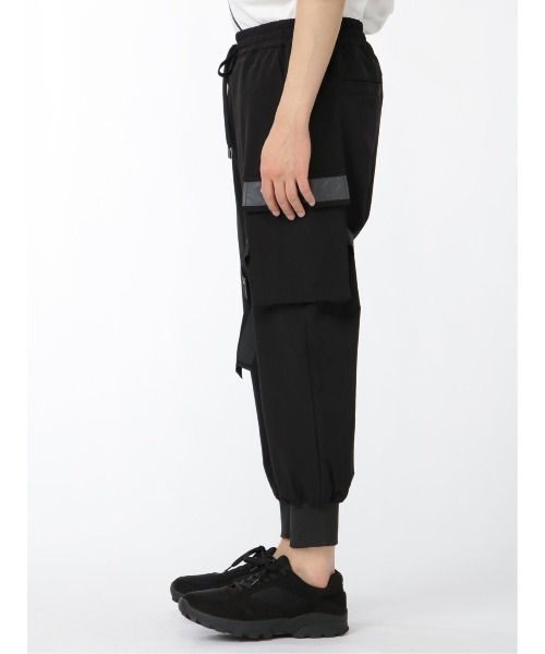 semantic design(セマンティックデザイン)の「セマンティックデザイン/semantic design ベルト付リブ カーゴパンツ(カーゴパンツ・メンズ・ブラック・LARGE/MEDIUM)」の9枚目の写真