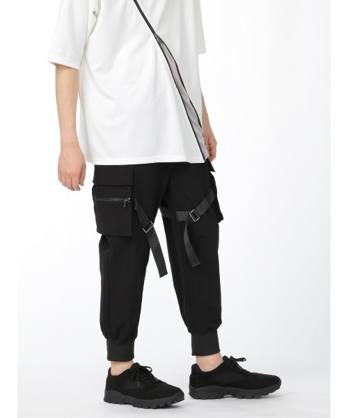 semantic design(セマンティックデザイン)の「セマンティックデザイン/semantic design ベルト付リブ カーゴパンツ(カーゴパンツ・メンズ・ブラック・LARGE/MEDIUM)」の14枚目の写真