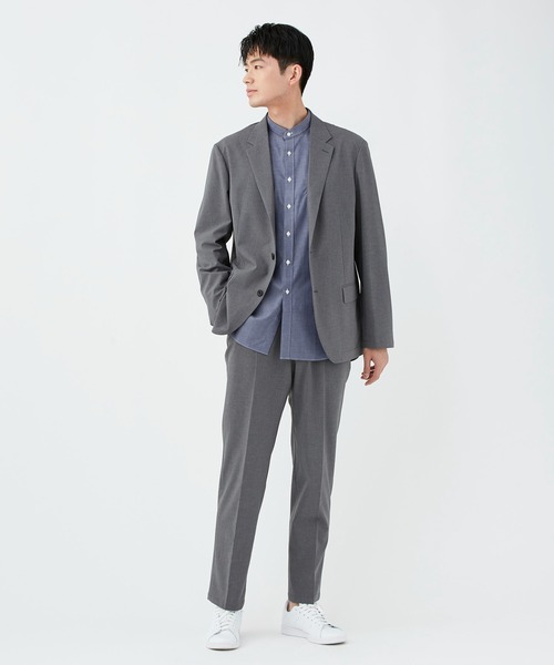 KASHIYAMA（カシヤマ）の「ウールライクポリエステルノータックスリムテーパードパンツ（その他パンツ・メンズ・グレー/ネイビー/ブラック・マルチサイズ）」の14枚目の写真