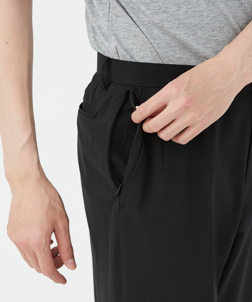 KASHIYAMA（カシヤマ）の「ウールライクポリエステルノータックスリムテーパードパンツ（その他パンツ・メンズ・グレー/ネイビー/ブラック・マルチサイズ）」の11枚目の写真