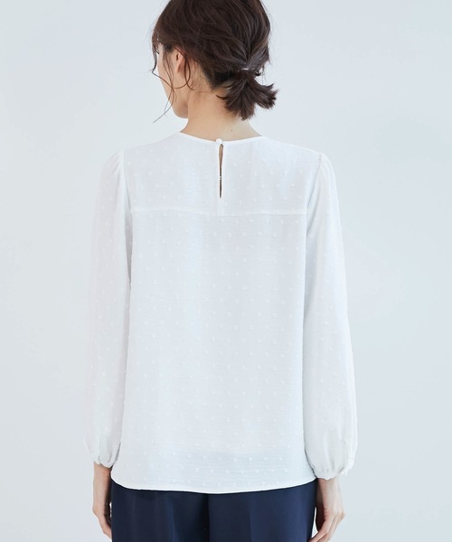 ROPE' PICNIC（ロペピクニック）の「レースブラウス（シャツ/ブラウス・レディース・ブラック/オフホワイト/グリーン/オレンジ・38）」の6枚目の写真