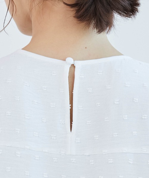 ROPE' PICNIC（ロペピクニック）の「レースブラウス（シャツ/ブラウス・レディース・ブラック/オフホワイト/グリーン/オレンジ・38）」の7枚目の写真