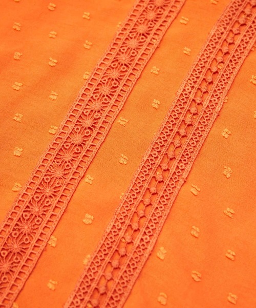 ROPE' PICNIC（ロペピクニック）の「レースブラウス（シャツ/ブラウス・レディース・ブラック/オフホワイト/グリーン/オレンジ・38）」の11枚目の写真