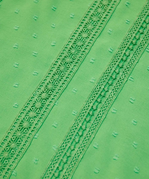 ROPE' PICNIC（ロペピクニック）の「レースブラウス（シャツ/ブラウス・レディース・ブラック/オフホワイト/グリーン/オレンジ・38）」の12枚目の写真