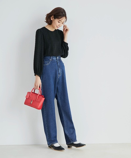 ROPE' PICNIC（ロペピクニック）の「レースブラウス（シャツ/ブラウス・レディース・ブラック/オフホワイト/グリーン/オレンジ・38）」の16枚目の写真