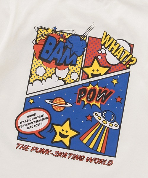 X-girl Stages(エックスガールステージス)の「アメコミキラッキー半袖Tシャツ(Tシャツ/カットソー・キッズ・ホワイト/ベージュ/イエロー・120cm/130cm/140cm/80cm/110cm/90cm/100cm)」の10枚目の写真