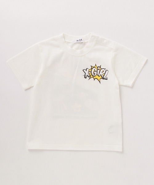 X-girl Stages(エックスガールステージス)の「アメコミキラッキー半袖Tシャツ(Tシャツ/カットソー・キッズ・ホワイト/ベージュ/イエロー・120cm/130cm/140cm/80cm/110cm/90cm/100cm)」の15枚目の写真