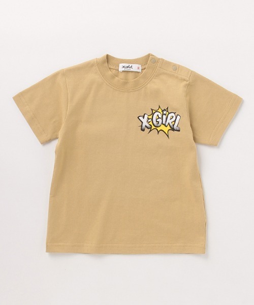 X-girl Stages(エックスガールステージス)の「アメコミキラッキー半袖Tシャツ(Tシャツ/カットソー・キッズ・ホワイト/ベージュ/イエロー・120cm/130cm/140cm/80cm/110cm/90cm/100cm)」の14枚目の写真