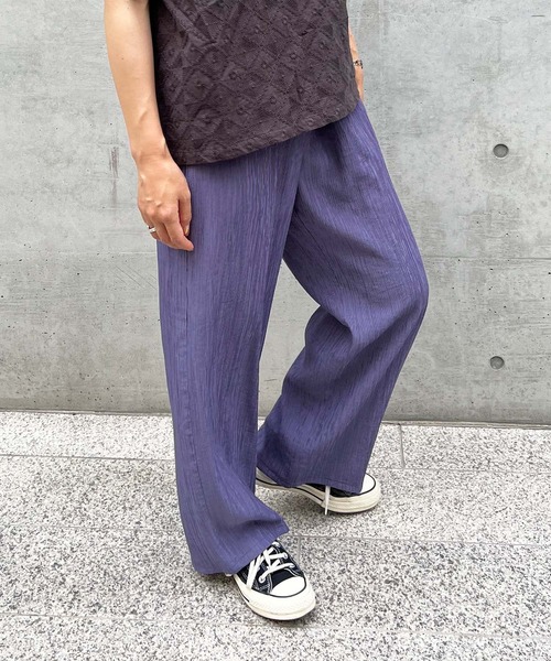 LBC(エルビーシー)の「楊柳イージーパンツ(その他パンツ・レディース・ブラック/ベージュ/パープル・M/L)」の1枚目の写真
