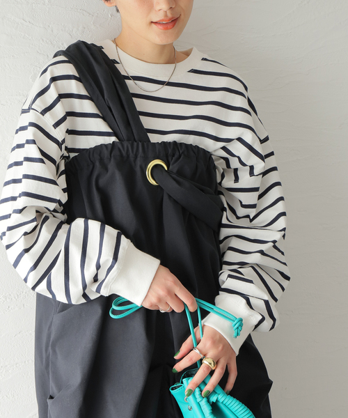 77circa（ナナナナサーカ）の「《別注》【77circa/ナナナナサーカ】WIDTH ADJUSTABLE STRAP DRESS：ワンピース（ワンピース・レディース・ベージュ/ネイビー・FREE）」の7枚目の写真