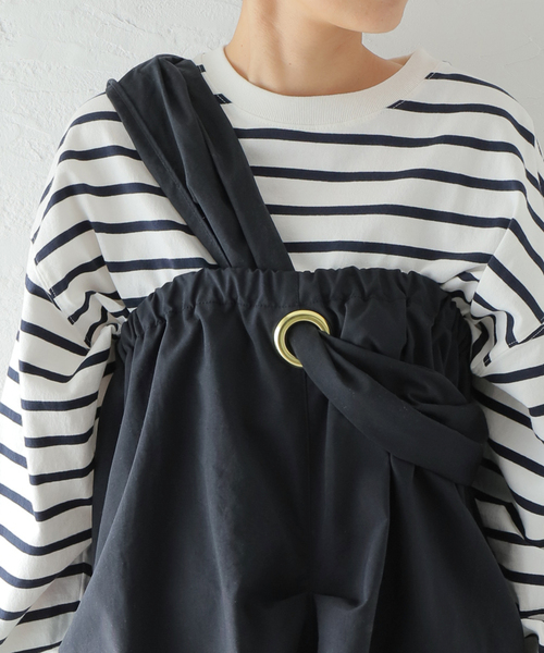 77circa（ナナナナサーカ）の「《別注》【77circa/ナナナナサーカ】WIDTH ADJUSTABLE STRAP DRESS：ワンピース（ワンピース・レディース・ベージュ/ネイビー・FREE）」の14枚目の写真