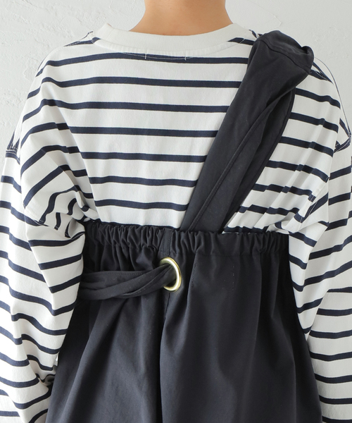 77circa（ナナナナサーカ）の「《別注》【77circa/ナナナナサーカ】WIDTH ADJUSTABLE STRAP DRESS：ワンピース（ワンピース・レディース・ベージュ/ネイビー・FREE）」の15枚目の写真