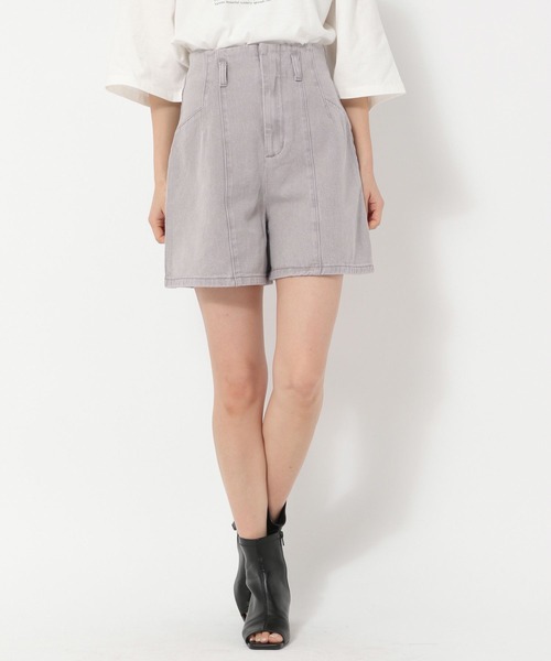 mysty woman(ミスティウーマン)の「バックレースアップデニムショートパンツ 269641(デニムパンツ・レディース・ベージュ/ピンク/モカ・FREE)」の17枚目の写真